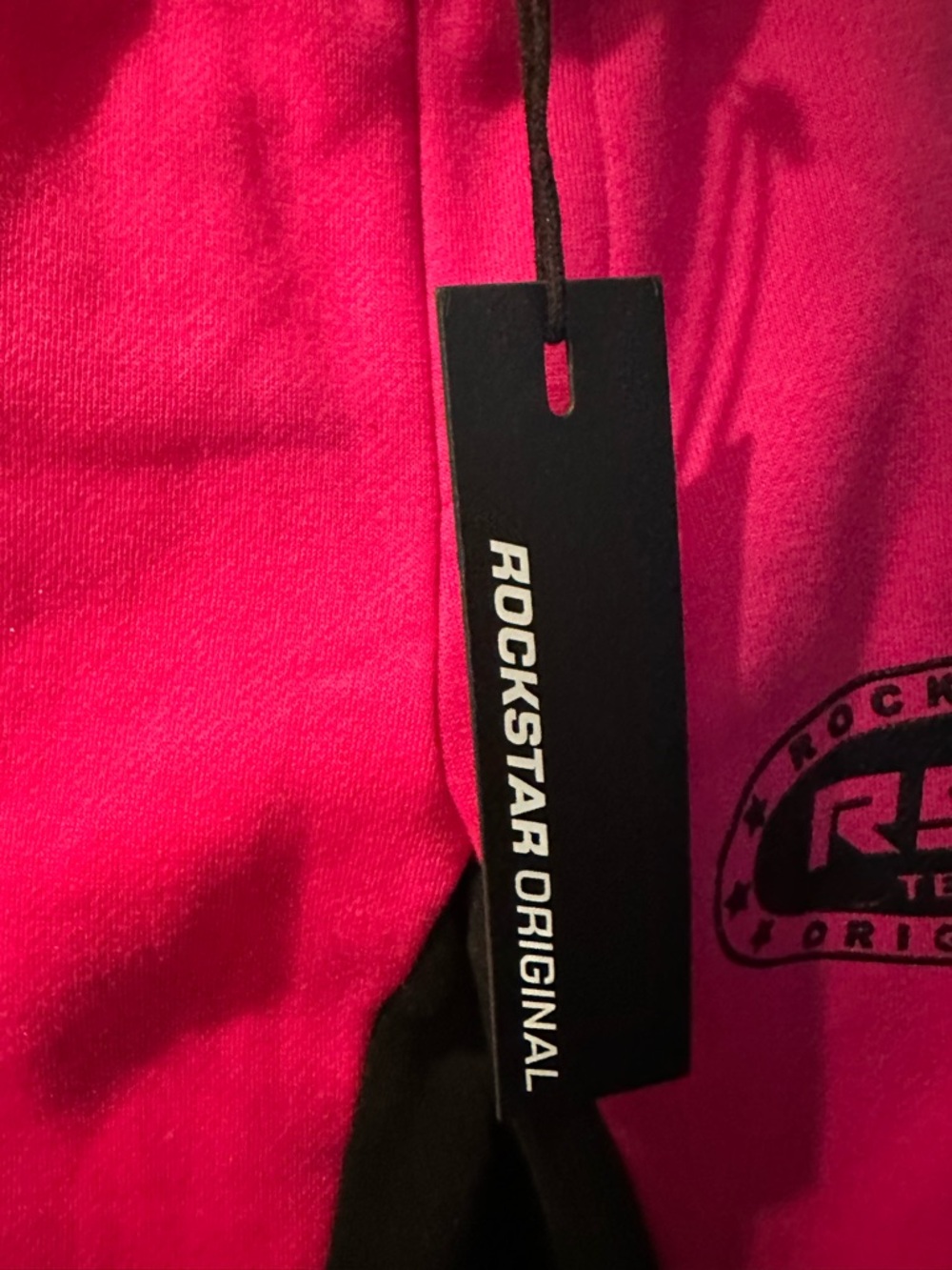 Rockstar Original Girls Esha Black/Pink Flame Track Pants Size 7 - Picture 8 of 8